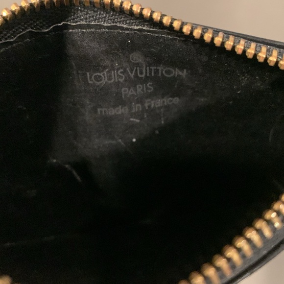 Louis Vuitton black epi Cles coin keychain wallet date code MI0934 - Picture 4 of 8